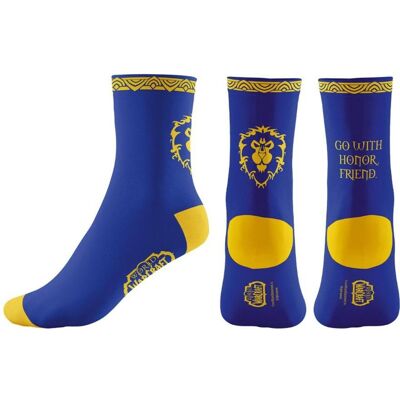 Cenega, Unisex, Socken, Skarpetki Good Loot: World of Warcraft - Glory to The Alliance, Blau, (Einzelpack, 39 - 46) Cenega, Unisex, Socken, Skarpetki Good Loot: World of Warcraft - Glory to The Alliance, Blau, (Einzelpack, 39 - 46)