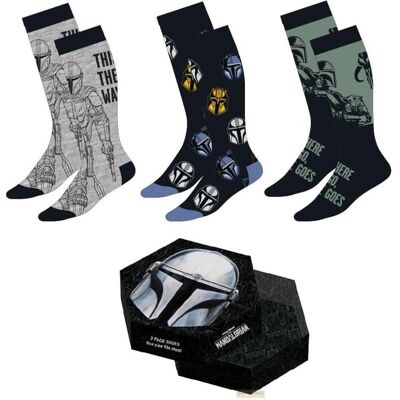Cerdá, Unisex, Socken, Star Wars: The Mandalorian Socken 3er-Pack Mandalorian 38-45, Mehrfarbig, (3er Pack, 38 - 45) Cerdá, Unisex, Socken, Star Wars: The Mandalorian Socken 3er-Pack Mandalorian 38-45, Mehrfarbig, (3er Pack, 38 - 45)