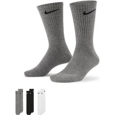 Nike, Herren, Socken, Everyday Lightweight 3er Pack Socken, Grau, (3er Pack, S) Nike, Herren, Socken, Everyday Lightweight 3er Pack Socken, Grau, (3er Pack, S)