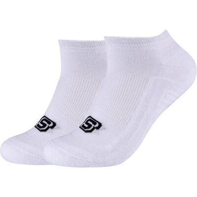 Skechers, Unisex, Socken, Basic - SK43024, Weiss, (2er Pack, 39 - 42) Skechers, Unisex, Socken, Basic - SK43024, Weiss, (2er Pack, 39 - 42)