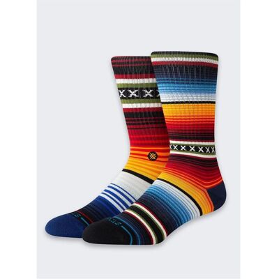 Stance, Unisex, Socken, Curren St Crew, Mehrfarbig, Rot, (Einzelpack, 38 - 42) Stance, Unisex, Socken, Curren St Crew, Mehrfarbig, Rot, (Einzelpack, 38 - 42)