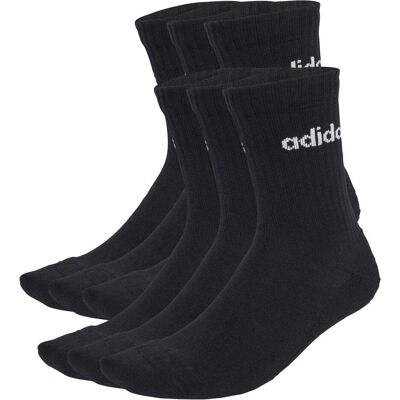 Adidas Unisex, Sportsocken, Linear Crew Socken, gepolstert, 6er-Pack, schwarz (34 - 36), Schwarz Adidas Unisex, Sportsocken, Linear Crew Socken, gepolstert, 6er-Pack, schwarz (34 - 36), Schwarz
