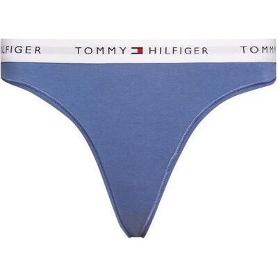 Tommy Hilfiger Damen, Unterhosen, Damen-Tangas, Blau, (Einzelpack, S) Tommy Hilfiger Damen, Unterhosen, Damen-Tangas, Blau, (Einzelpack, S)