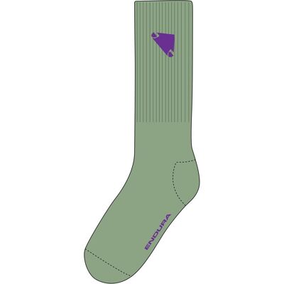 Endura, Unisex, Sportsocken, Forty1Thirty Socken (L/XL), Grün Endura, Unisex, Sportsocken, Forty1Thirty Socken (L/XL), Grün