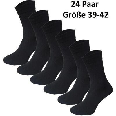 Garcia Pescara, Unisex, Socken, 24 Paar Classic Socken schwarz Grösse 39-42 Strümpfe aus Baumwolle, Schwarz, (24er Pack, 39 - 42) Garcia Pescara, Unisex, Socken, 24 Paar Classic Socken schwarz Grösse 39-42 Strümpfe aus Baumwolle, Schwarz, (24er Pack, 39 - 42)