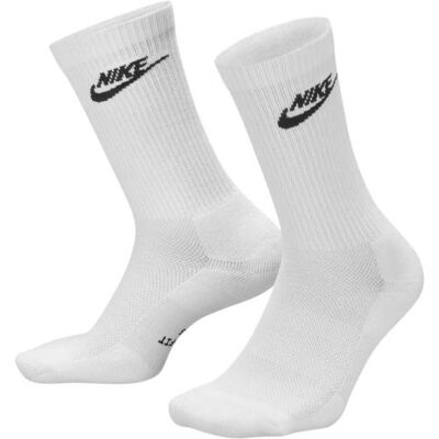 Nike, Unisex, Socken, Everyday Elevated Socken, 3 Paar, Weiss, (3er Pack, 42 - 46) Nike, Unisex, Socken, Everyday Elevated Socken, 3 Paar, Weiss, (3er Pack, 42 - 46)