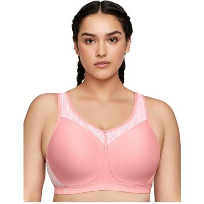 Glamorise, Sport-BH, Reggiseno Sportivo Wonderwire con Ferretto ad Alto Impatto (40 B), Pink Glamorise, Sport-BH, Reggiseno Sportivo Wonderwire con Ferretto ad Alto Impatto (40 B), Pink