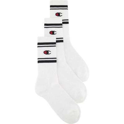 Champion, Unisex, Socken, Crew-Sockenpaare, Weiss, (3er Pack, 35 - 38) Champion, Unisex, Socken, Crew-Sockenpaare, Weiss, (3er Pack, 35 - 38)