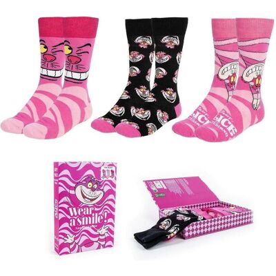 Cerda, Unisex, Socken, ALICE -Chat du Cheshire -Pack de 3 Paires de Chaussettes(Taille 36-43), Mehrfarbig, (3er Pack, 36 - 43) Cerda, Unisex, Socken, ALICE -Chat du Cheshire -Pack de 3 Paires de Chaussettes(Taille 36-43), Mehrfarbig, (3er Pack, 36 - 43)