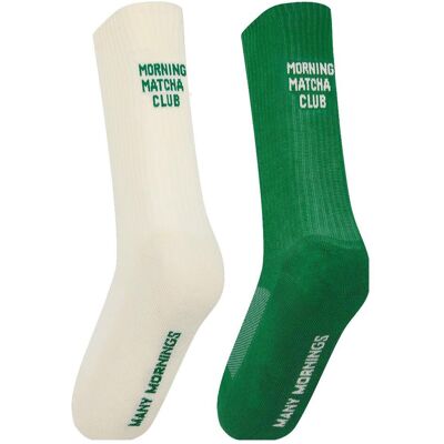 Many Mornings, Unisex, Socken, Matcha Club, Grün, (Einzelpack, 43 - 46) Many Mornings, Unisex, Socken, Matcha Club, Grün, (Einzelpack, 43 - 46)