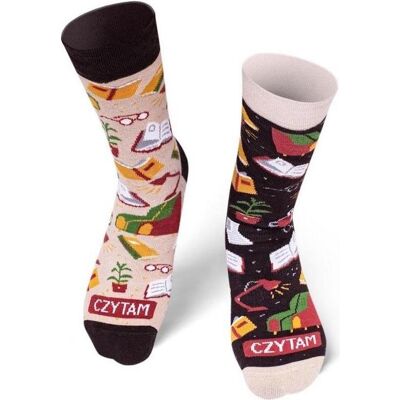 Nadwyraz, Damen, Socken, com Lange Socken Lesen – Bitte nicht stören! 35-38, Mehrfarbig, (Einzelpack, 35 - 38) Nadwyraz, Damen, Socken, com Lange Socken Lesen – Bitte nicht stören! 35-38, Mehrfarbig, (Einzelpack, 35 - 38)