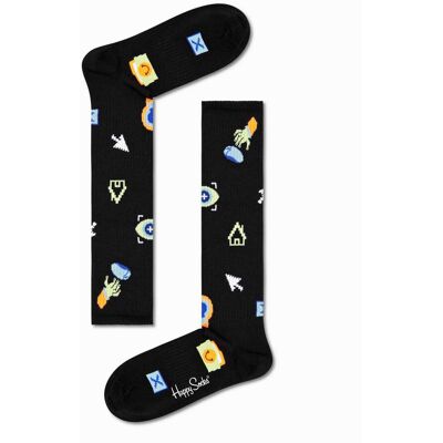 Happy Socks, Damen, Socken, Socken Schwarz, Schwarz, (Einzelpack, 36 - 40) Happy Socks, Damen, Socken, Socken Schwarz, Schwarz, (Einzelpack, 36 - 40)