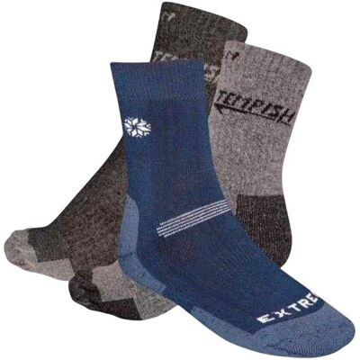 Tempish, Unisex, Socken, Ganzjahres-Sportsocken, Blau, Mehrfarbig, Braun, Grau, (3er Pack, 43 - 44) Tempish, Unisex, Socken, Ganzjahres-Sportsocken, Blau, Mehrfarbig, Braun, Grau, (3er Pack, 43 - 44)