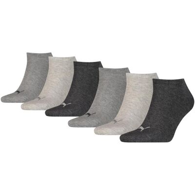 Puma Unisex, Socken, Sneaker Plain, Grau, (6er Pack, 43 - 46) Puma Unisex, Socken, Sneaker Plain, Grau, (6er Pack, 43 - 46)