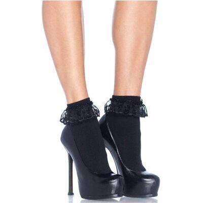 Leg Avenue, Damen, Strümpfe, Knöchelsocken, Schwarz, (One Size) Leg Avenue, Damen, Strümpfe, Knöchelsocken, Schwarz, (One Size)