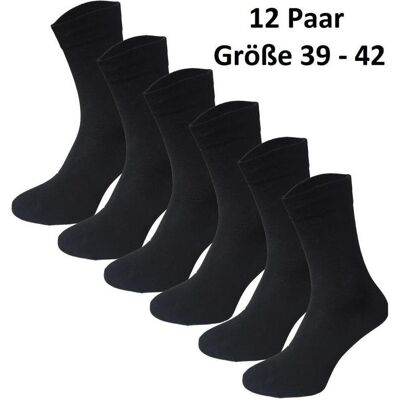 Garcia Pescara, Unisex, Socken, 12 Paar Classic Socken Strümpfe aus Baumwolle in schwarz Grösse 39-42, Schwarz, (12er Pack, 39 - 42) Garcia Pescara, Unisex, Socken, 12 Paar Classic Socken Strümpfe aus Baumwolle in schwarz Grösse 39-42, Schwarz, (12er Pack, 39 - 42)