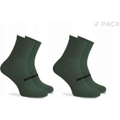 Rogelli, Unisex, Sportsocken, Essentielle 2er-Pack Fahrradsocken (40 - 43), Grün Rogelli, Unisex, Sportsocken, Essentielle 2er-Pack Fahrradsocken (40 - 43), Grün