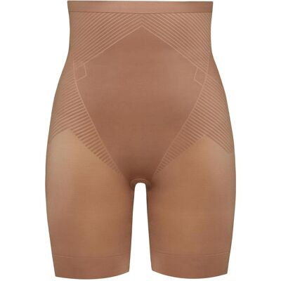 Spanx, Damen, Bodys, Shapewear Hose "Thinstincts 2.0 High- Waisted Mid- Thigh", Beige, (38 D, M) Spanx, Damen, Bodys, Shapewear Hose "Thinstincts 2.0 High- Waisted Mid- Thigh", Beige, (38 D, M)