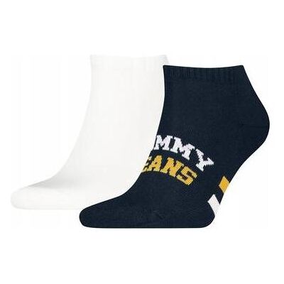 Tommy Hilfiger Unisex, Socken, 2 Paar Knöchelsocken Weiss/Marineblau, Blau, Weiss, (2er Pack, 39 - 42) Tommy Hilfiger Unisex, Socken, 2 Paar Knöchelsocken Weiss/Marineblau, Blau, Weiss, (2er Pack, 39 - 42)