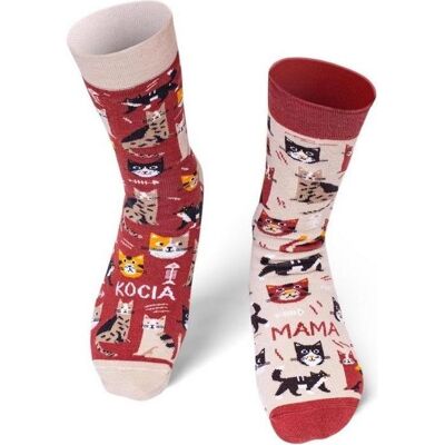 Nadwyraz, Damen, Socken, Lange Socken Katzenmutter 35-38, (Einzelpack, 35 - 38) Nadwyraz, Damen, Socken, Lange Socken Katzenmutter 35-38, (Einzelpack, 35 - 38)