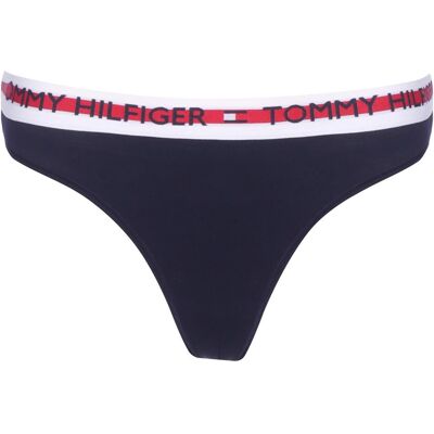 Tommy Hilfiger Damen, Unterhosen, Tanga Sportswear, Blau, (Einzelpack, XS) Tommy Hilfiger Damen, Unterhosen, Tanga Sportswear, Blau, (Einzelpack, XS)
