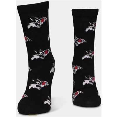 Looney Tunes, Damen, Socken, Crew Socks (3Pack), Schwarz, (3er Pack, 43 - 46) Looney Tunes, Damen, Socken, Crew Socks (3Pack), Schwarz, (3er Pack, 43 - 46)