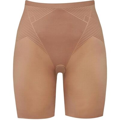Spanx, Damen, Bodys, Shapewear Hose "Thinstincts 2.0 Mid-Thigh", Braun, (L) Spanx, Damen, Bodys, Shapewear Hose "Thinstincts 2.0 Mid-Thigh", Braun, (L)