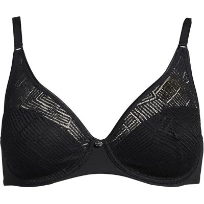 Chantelle, BHs, EasyFeel - Emma - Bedekkende Beugelbh - Zwart - D 80, Schwarz, (Einzelpack, 80 D) Chantelle, BHs, EasyFeel - Emma - Bedekkende Beugelbh - Zwart - D 80, Schwarz, (Einzelpack, 80 D)