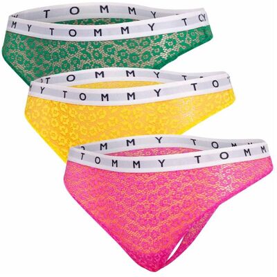 Tommy Hilfiger Damen, Unterhosen, Uw0uw02524 Frau, Gelb, Rosa, Grün, Blau, (3er Pack, S) Tommy Hilfiger Damen, Unterhosen, Uw0uw02524 Frau, Gelb, Rosa, Grün, Blau, (3er Pack, S)
