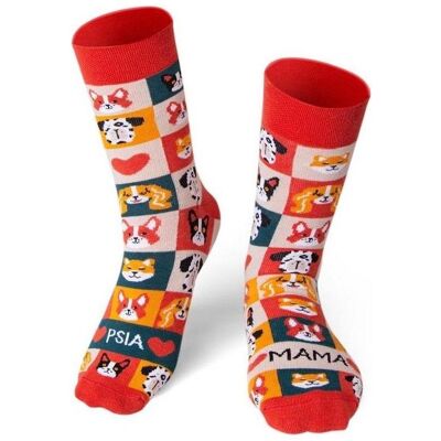Nadwyraz, Damen, Socken, com Lange Socken Hundemama 39-42, Mehrfarbig, (Einzelpack, 39 - 42) Nadwyraz, Damen, Socken, com Lange Socken Hundemama 39-42, Mehrfarbig, (Einzelpack, 39 - 42)