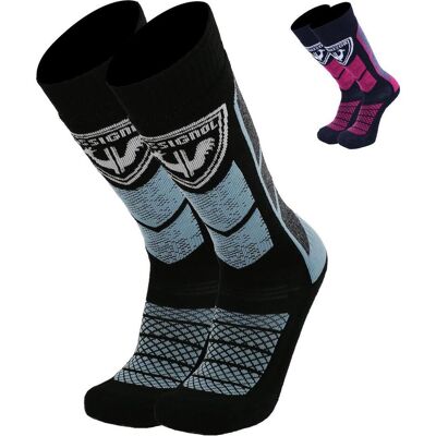 Rossignol, Damen, Sportsocken, Thermotech 2P Socken (L), Schwarz Rossignol, Damen, Sportsocken, Thermotech 2P Socken (L), Schwarz