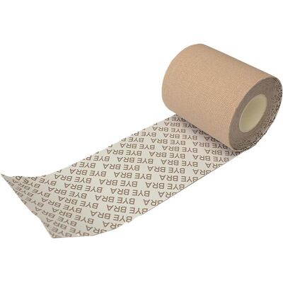 Bye Bra, BHs, K?Rperband 5m X 6,5 cm + 3 Paare Satin Nippel Abdeckungen Nude, Beige, (Einzelpack, One Size) Bye Bra, BHs, K?Rperband 5m X 6,5 cm + 3 Paare Satin Nippel Abdeckungen Nude, Beige, (Einzelpack, One Size)