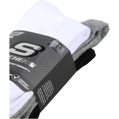 Skechers, Unisex, Socken, 3pk Unisex Non Terry Crew, (3er Pack, 43 - 46) Skechers, Unisex, Socken, 3pk Unisex Non Terry Crew, (3er Pack, 43 - 46)
