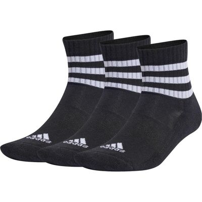 Adidas Unisex, Sportsocken, 3-Streifen Cushioned Sportswear Mid-Cut Socken (3 Paar) (34 - 36), Schwarz, Weiss Adidas Unisex, Sportsocken, 3-Streifen Cushioned Sportswear Mid-Cut Socken (3 Paar) (34 - 36), Schwarz, Weiss
