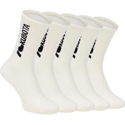 Kubota, Unisex, Sportsocken, 5-pack of i love socks cream K25SS-300-002-01-5 (36 - 40), Beige Kubota, Unisex, Sportsocken, 5-pack of i love socks cream K25SS-300-002-01-5 (36 - 40), Beige
