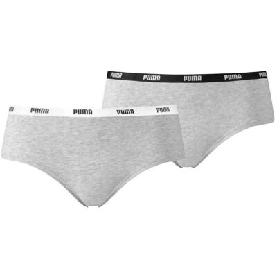 Puma Damen, Unterhosen, Hipster, Grau, (2er Pack, XS) Puma Damen, Unterhosen, Hipster, Grau, (2er Pack, XS)
