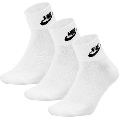 Nike, Unisex, Socken, Everyday Essential Ankle, Weiss, (3er Pack, L) Nike, Unisex, Socken, Everyday Essential Ankle, Weiss, (3er Pack, L)