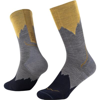 Buff, Unisex, Sportsocken, Merino Lightweight Crew Sock LWC3 (45 - 47), Grau Buff, Unisex, Sportsocken, Merino Lightweight Crew Sock LWC3 (45 - 47), Grau