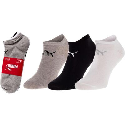 Puma Unisex, Socken, Sneaker Invisible Sneaker Stiefelsocken (3er Pack), Unisex, Grau/Weiss/Schwarz, 9-11, Mehrfarbig, Weiss, Schwarz, Grau, (3er Pack, 43 - 46) Puma Unisex, Socken, Sneaker Invisible Sneaker Stiefelsocken (3er Pack), Unisex, Grau/Weiss/Schwarz, 9-11, Mehrfarbig, Weiss, Schwarz, Grau, (3er Pack, 43 - 46)