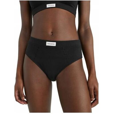 Tommy Hilfiger Damen, Unterhosen, Damenhöschen mit hohem Bund, Schwarz, (Einzelpack, S) Tommy Hilfiger Damen, Unterhosen, Damenhöschen mit hohem Bund, Schwarz, (Einzelpack, S)