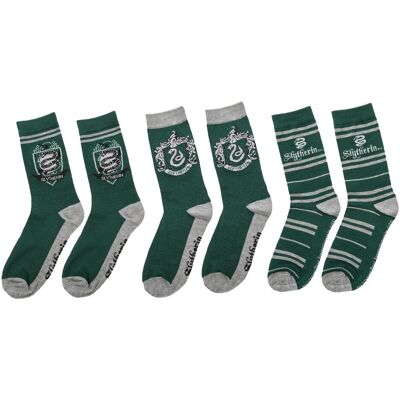 Cinereplicas, Unisex, Socken, Slytherin, Grün, (3er Pack, 35 - 42, 42 - 45) Cinereplicas, Unisex, Socken, Slytherin, Grün, (3er Pack, 35 - 42, 42 - 45)