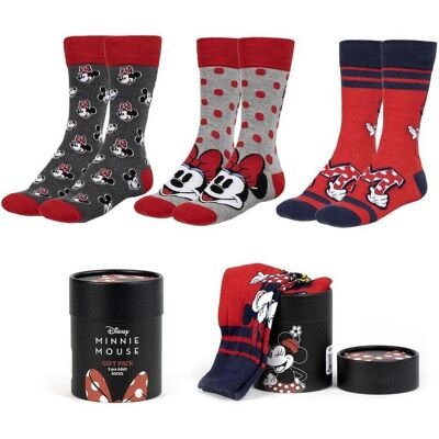 Cerda, Damen, Socken, MINNIE - Pack de 3 Paires de Chaussettes (Taille 36-43), Mehrfarbig, Rot, Grau, (3er Pack, 36 - 43) Cerda, Damen, Socken, MINNIE - Pack de 3 Paires de Chaussettes (Taille 36-43), Mehrfarbig, Rot, Grau, (3er Pack, 36 - 43)