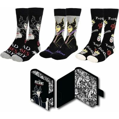 Cerda, Unisex, Socken, DISNEY VILLAINS - Pack de 3 Paires de Chaussettes (Taille 36-43), Schwarz, Grau, Mehrfarbig, (3er Pack, 36 - 43, 41 - 45) Cerda, Unisex, Socken, DISNEY VILLAINS - Pack de 3 Paires de Chaussettes (Taille 36-43), Schwarz, Grau, Mehrfarbig, (3er Pack, 36 - 43, 41 - 45)