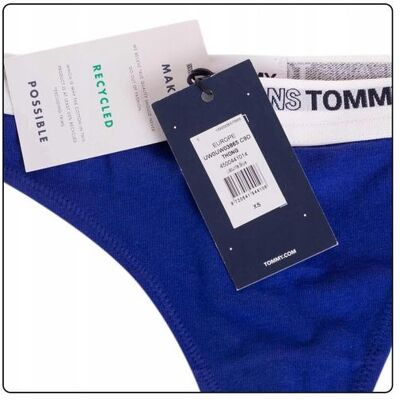 Tommy Hilfiger Damen, Unterhosen, Damen-Tangas, Blau, (Einzelpack, XS) Tommy Hilfiger Damen, Unterhosen, Damen-Tangas, Blau, (Einzelpack, XS)
