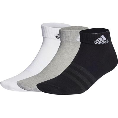 Adidas Unisex, Socken, Dünne und leichte Söckchen, Schwarz, Grau, Weiss, (3er Pack, 37 - 39) Adidas Unisex, Socken, Dünne und leichte Söckchen, Schwarz, Grau, Weiss, (3er Pack, 37 - 39)