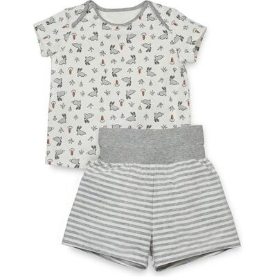 Love to Love, Unisex, Pyjamas, Kurzarm-Pyjama-Set, Weiss, (92) Love to Love, Unisex, Pyjamas, Kurzarm-Pyjama-Set, Weiss, (92)