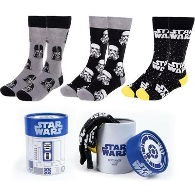 Cerda, Unisex, Socken, Star Wars, Mehrfarbig, (3er Pack, 38 - 45) Cerda, Unisex, Socken, Star Wars, Mehrfarbig, (3er Pack, 38 - 45)