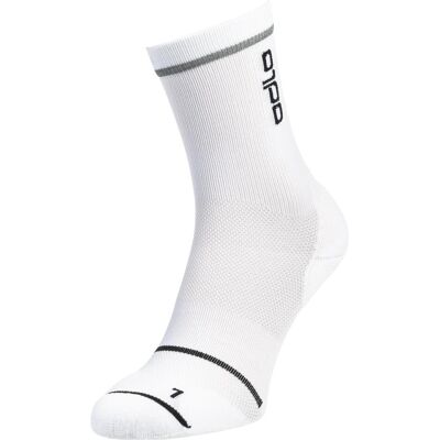 Odlo, Unisex, Sportsocken, Socks micro crew CERAMICOOL REFLECTIVE (45 - 47), Weiss Odlo, Unisex, Sportsocken, Socks micro crew CERAMICOOL REFLECTIVE (45 - 47), Weiss