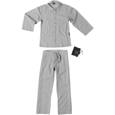 Traveler's Tree, Damen, Pyjamas, Travel Pyjama Insect Shield Cotton, Grau, (XL) Traveler's Tree, Damen, Pyjamas, Travel Pyjama Insect Shield Cotton, Grau, (XL)