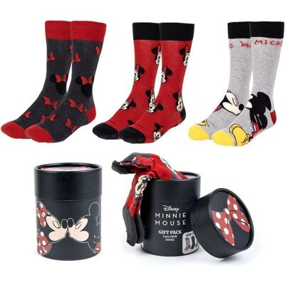 Minnie Mouse, Unisex, Socken, Socken 3 Paar (36-43), Mehrfarbig, (3er Pack, 36 - 43) Minnie Mouse, Unisex, Socken, Socken 3 Paar (36-43), Mehrfarbig, (3er Pack, 36 - 43)